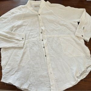 Free people we the free Summer Daydream  Button down Shirt M